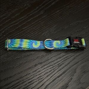 Tuff Lock Tie-Dye Blue & Green Dog Collar